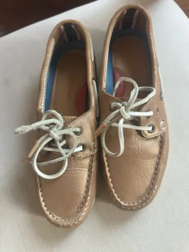 Sapato Náutico / Dockside Sperry Top-Sider Couro Bronze - Tam 38