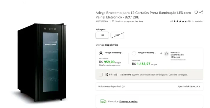 Adega Climatizadora Brastemp - Não Funciona