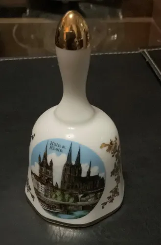 Sino de Porcelana da Alemanha  Koin Rhein  antiguidade antigo em excelente estado