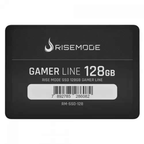 HD SSD 128GB RISE MODE GAMER LINE 2.5" SATA 3.0 (6 GB/S) LEITURA:535MB/S E GRAVAÇÃO: 435MB