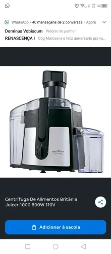 Centrífuga de frutas 