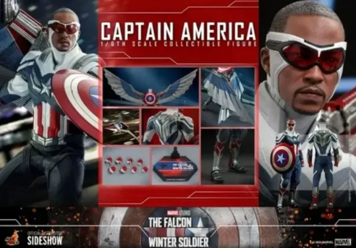 Hot Toys Capitão América Falcon Falcão the Winter Soldier seriado Marvel