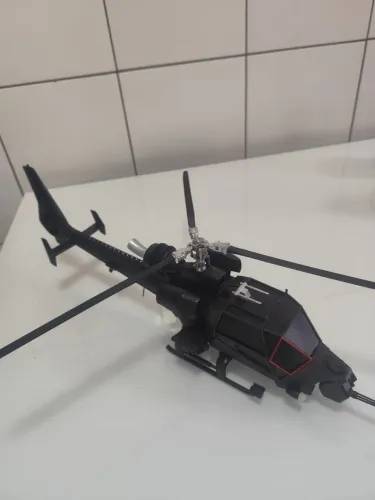 Helicóptero Trovão Azul 67cm em PLA