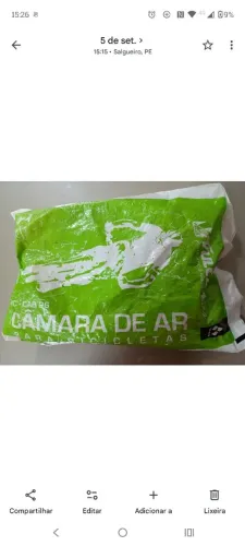 Câmara de ar para bicicleta (bike) aro 26