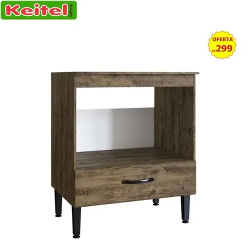 Balcão p/ Cooktop e Forno Light Cor Itaúba