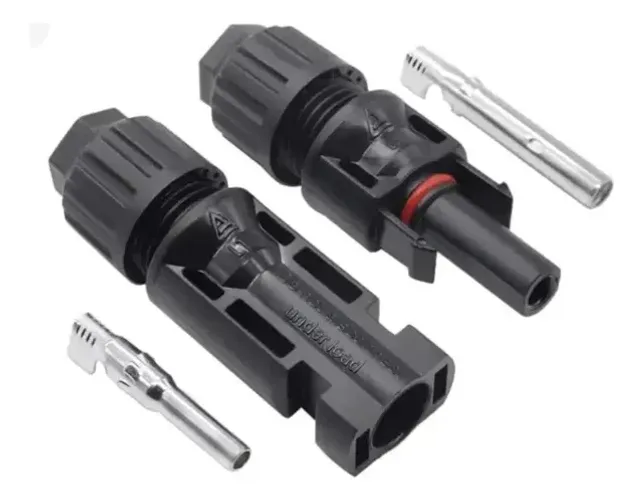 Conector Mc4 Painel Solar Energia Solar Cor Preto Placa