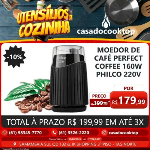 MOEDOR DE CAFE PERFECT COFFEE 160W PHILCO 220V