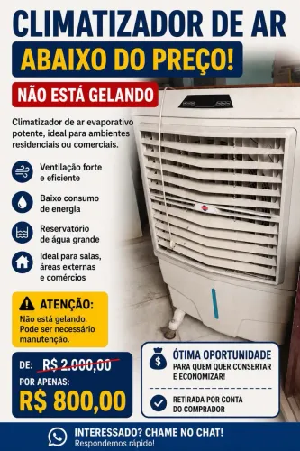 Climatizador Evaporativo Portátil