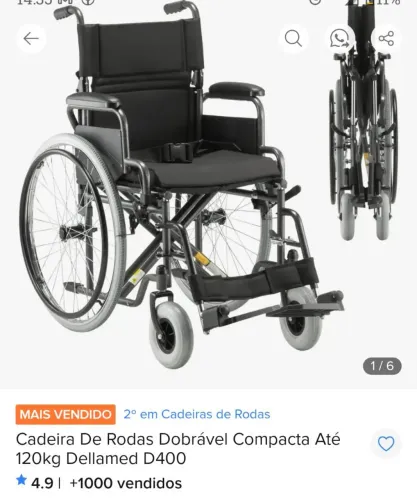 Vende se cadeira de rodas