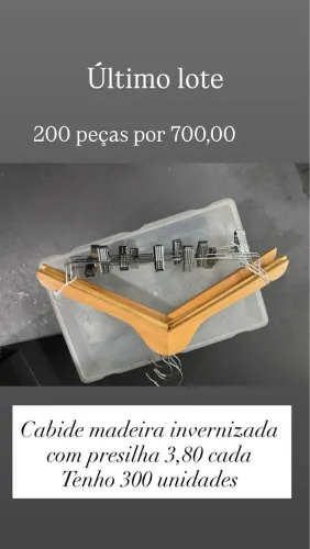 Cabide com presilha