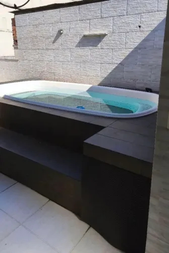 Piscina IGUI completa com led azul (3m x 1,80m x 1,20m)