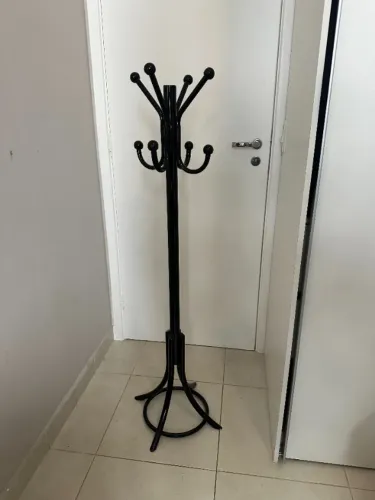 Cabideiro de Chão Aço Preto Tok Stok