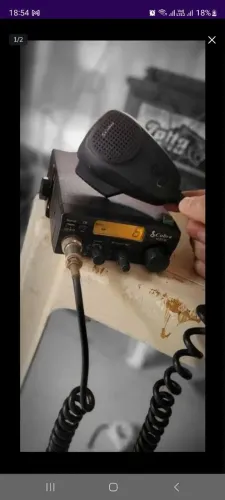 Rádio px com antena e fiação 