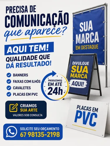 BANNERS, FAIXA, CAVALETE