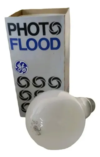 Lâmpada Ge Photo Flood 500w 120v Estúdio Fotográfico Vintage