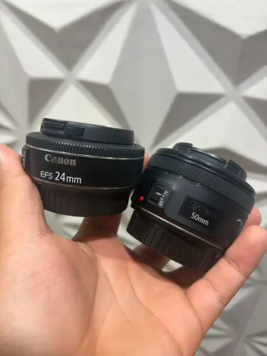 Lentes Canon 24mm f/2.8 STM + Canon 50mm f/1.8 STM - Excelente Estado