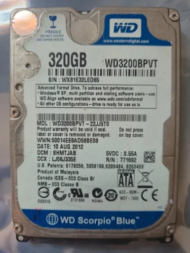 HD 320GB 2.5'