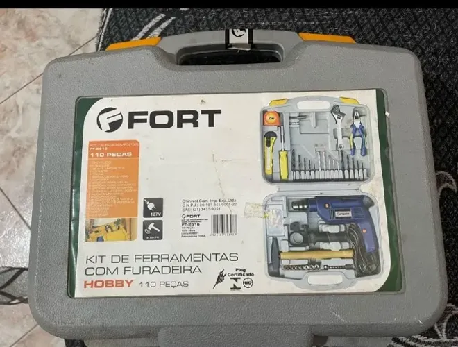 FURADEIRA KIT DE FERRAMENTAS FORT R$50,00