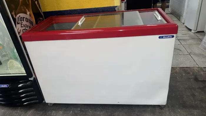 Freezer horizontal 440 litros tampa de vidro COM GARANTIA