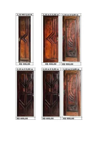 PORTAS EM MADEIRA MACIÇA