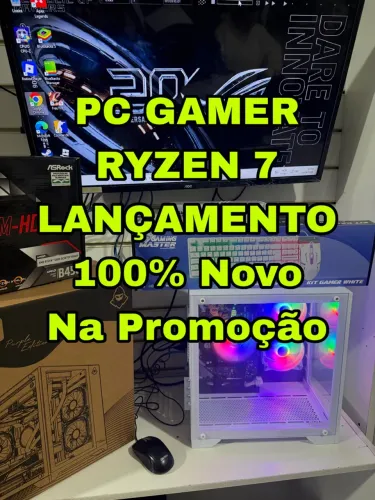 Pc Gamer Ryzen 7 Branco Luxo Novo IMPERDÍVEL