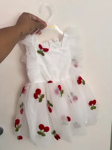 Vestido infantil Cerejinha