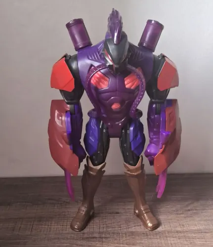 BONECO MAX STEEL TOXZON ARTICULADO COM GARRA RETRÁTIL