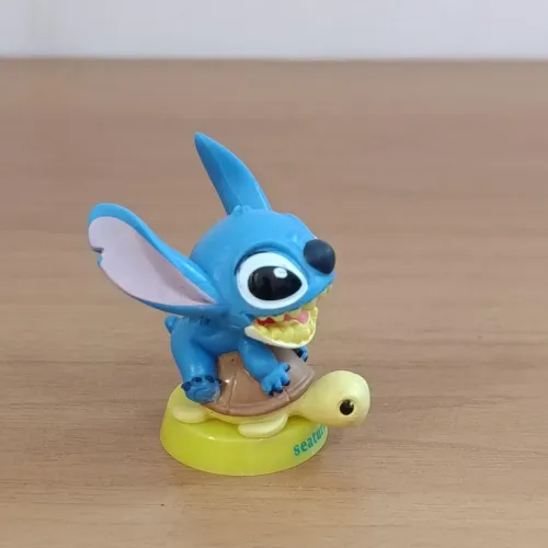 Miniatura Importada do Lilo Stitch Tartaruga da Disney World de Hong Kong 