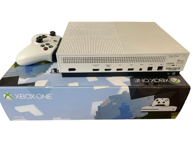 Xbox One S 500GB Minecraft Edition Branco + Controle Original + Caixa