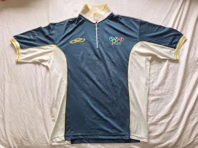 Camisa de gola COB Brasil Olympikus Azul - USADA