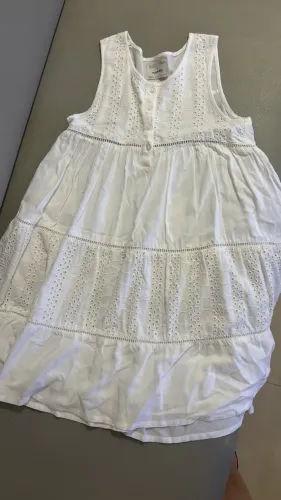 Vestido branco infantil feminino