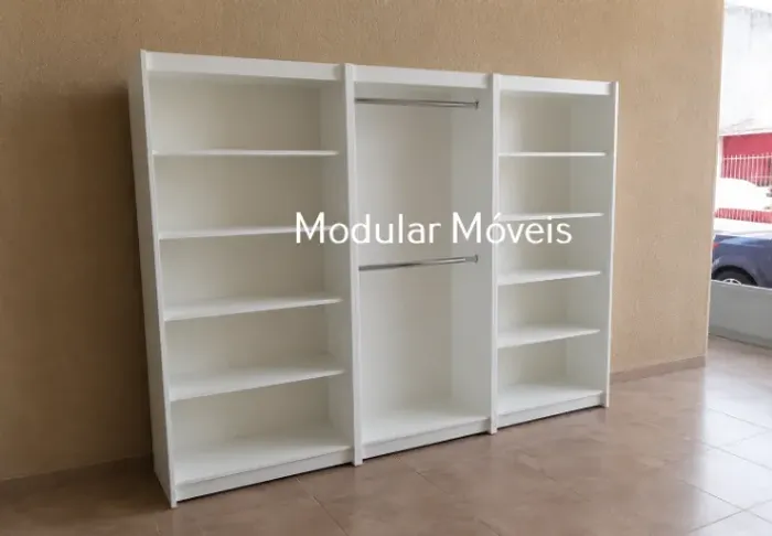 Estantes Prateleira 2 + 1 Cabideiro Duplo - Direto da Fábrica