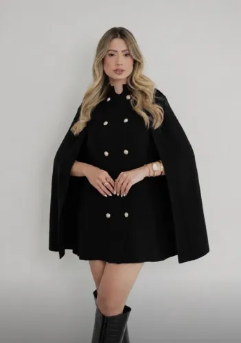 Vestido capa no tricô! Novo.