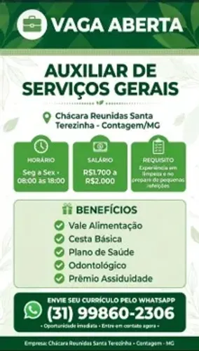 AUXILIAR DE SERVIÇOS GERAIS
