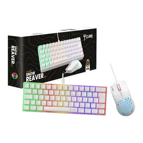 COMBO GAMER SNOW REAVER DUO TECLADO | MOUSE - CLANM