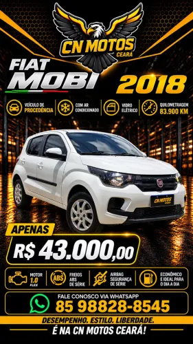 Fiat Mobi Like 1.0 Fire Flex 5P. 2018