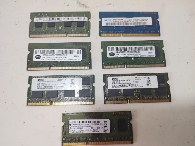 Memória Notebook DDR3 2GB PC3-10600S/PC3L-12800S