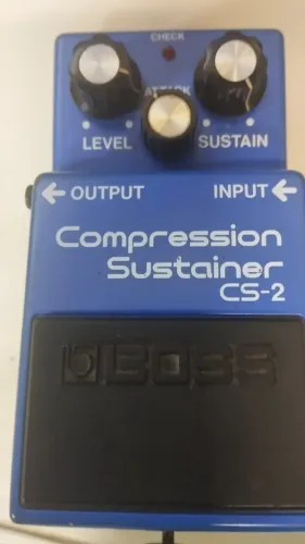 Pedal Boss CS-2 Compressor Sustainer Japan Anos 80 Vintage - c/ caixa e manual