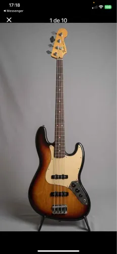 Fender jazz bass sunburst standard Mex c/ Bag Luxo