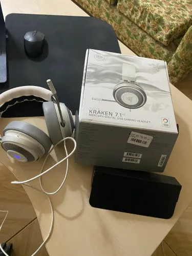 Fone Headset Gamer Razer Kraken v2 white 7.1