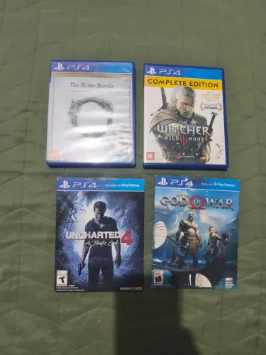 Jogos ps4 - aceito cartão - vender tudo - 4 jogos