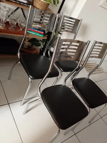 4 Cadeiras inox