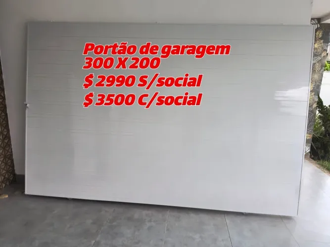 Portão de garagem vendas sob medida 