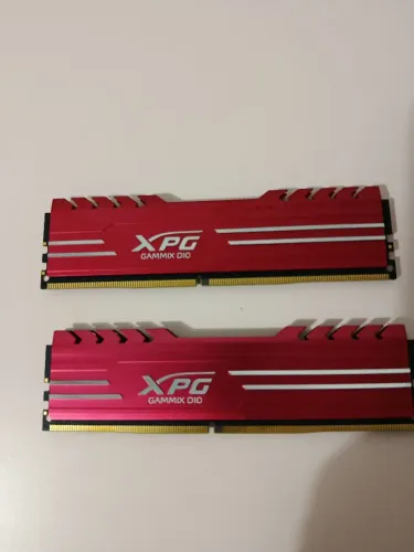 Memoria Xpg 8gb 3200mhz Gammix D10 Ddr4 Cl16 Red kit com 2 pentes <br>