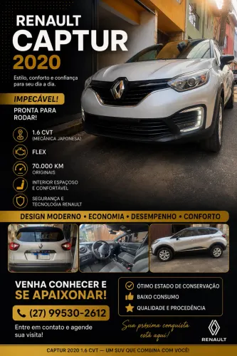 Renault Captur Life 1.6 16V Flex 5P Aut. 2020