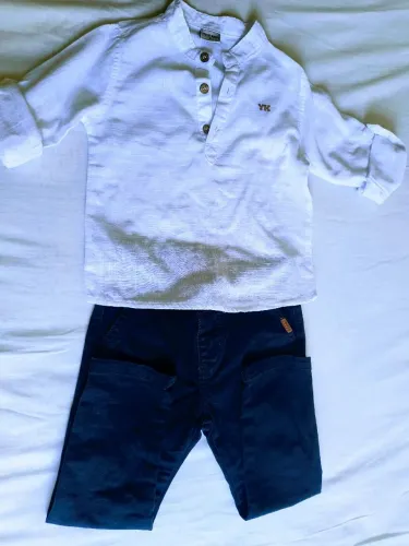 Conjunto calça e camisa tamanho 2 a 3 anos