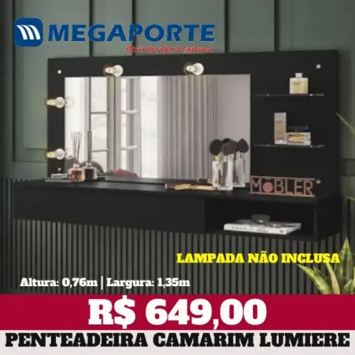 Penteadeira Camarim Lumiere - 2 Cores (Novo) Entrega Grátis!