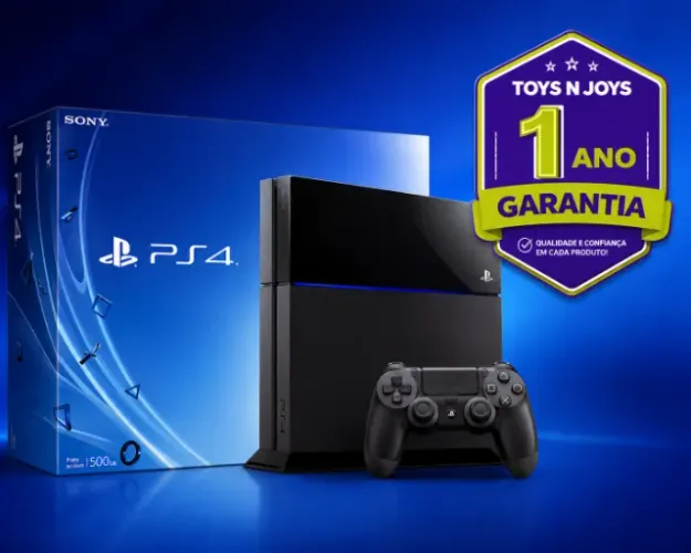 Sony PS4 500GB Playstation 4 500GB + 01 Ano De Garantia + Jogo Brinde