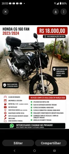 Cg Fan 160cc 23/24