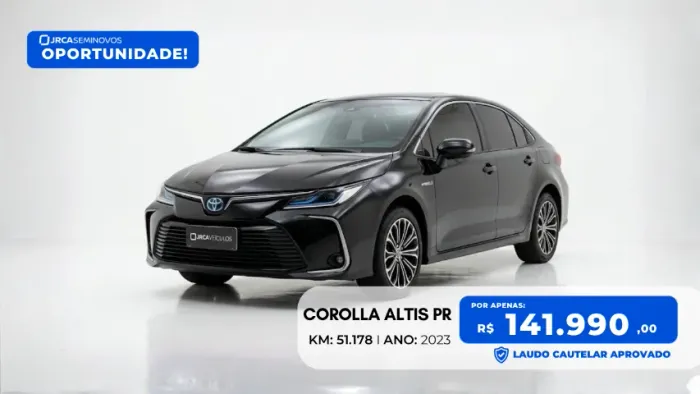 Toyota Corolla Altis Prem. Hybrid 1.8 Flex AUT 2023